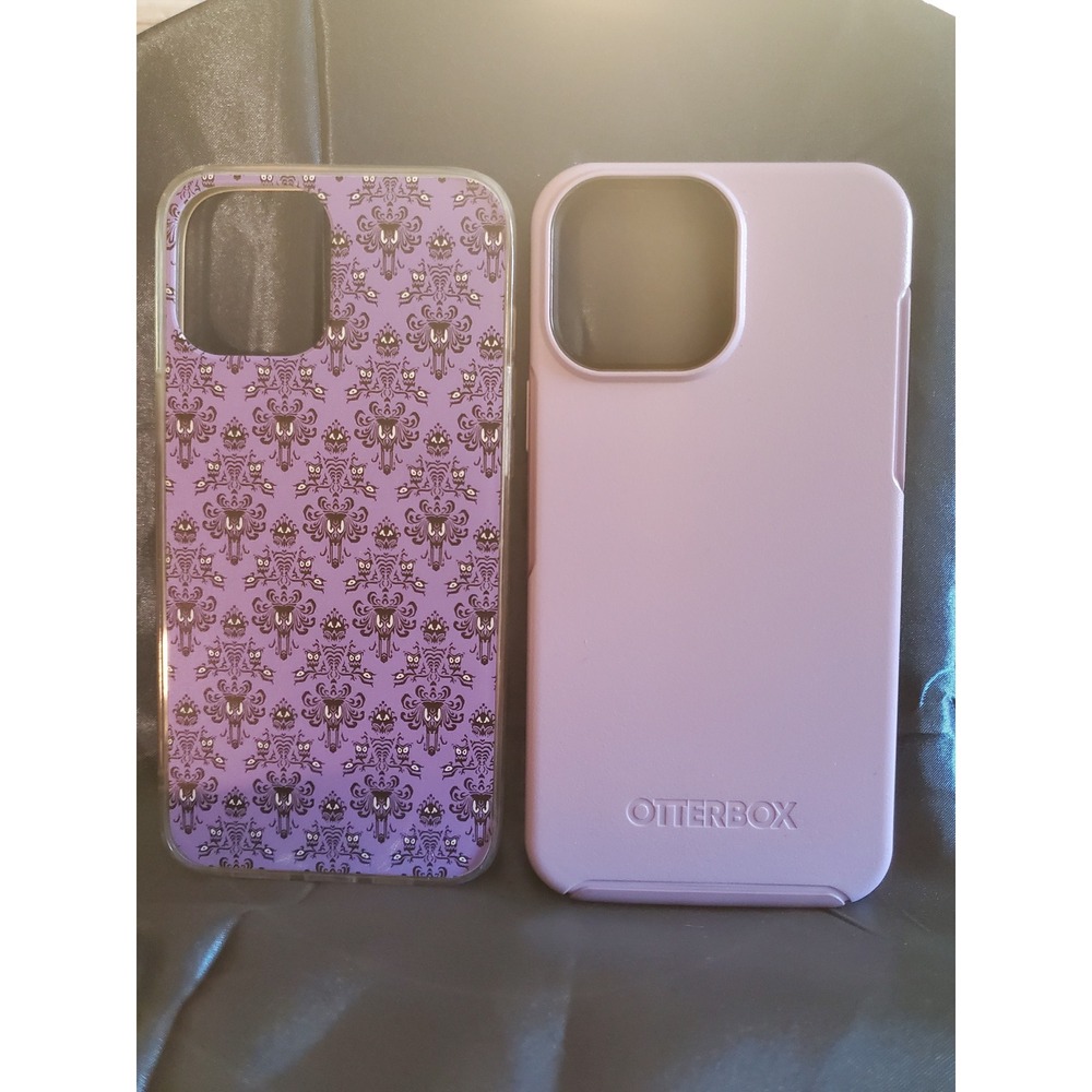 OtterBox Set of 2 Cases- 1 Disney Haunted Mansion & 1 Purple- IPhone 15 Pro Max